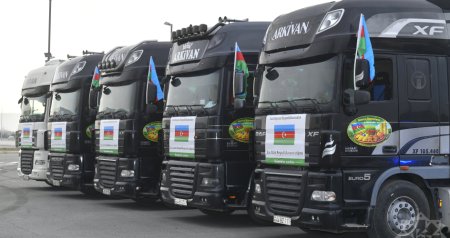 Azərbaycandan İrana növbəti humanitar yardım yola salınır - FOTO