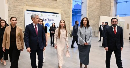 Alena Əliyeva inklüziv incəsənət sərgisində - FOTO