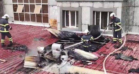 Naxçıvanda restoranda yanğın - İşçilərlə müştərilər təxliyə edildi - VİDEO