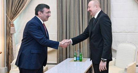 İlham Əliyev Türkiyənin Vitse-prezidenti ilə GÖRÜŞDÜ - FOTO