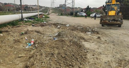 Abşeronda yağışın yaratdığı fəsadlar belə aradan qaldırılır - FOTO