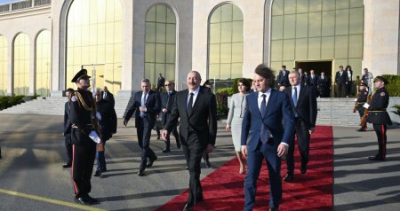 Prezidentin Gürcüstana səfərindən yaddaqalan anlar &ndash; VİDEO