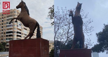 Xırdalanın &ldquo;kompas&rdquo;ı &ndash; Şəhərə bütün yollar bu at heykəlindən başlayır