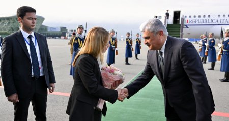 İtaliyanın Baş naziri Corcia Meloni Azərbaycana səfərə gəlib - FOTO