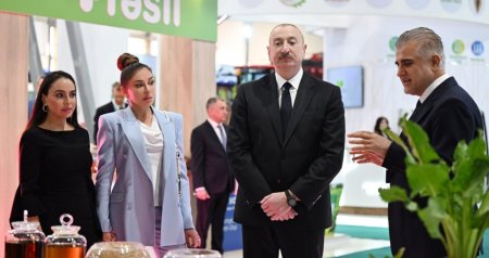 Prezident və ailəsi Beynəlxalq Kənd Təsərrüfatı Sərgisində - FOTO
