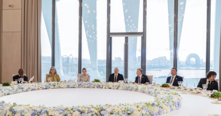 Prezident onların şərəfinə rəsmi ziyafət verdi - FOTO-VİDEO