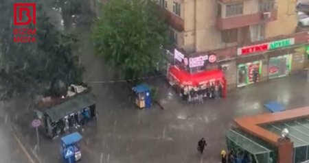 Bakıda güclü dolu yağdı &ndash; ANBAAN VİDEO