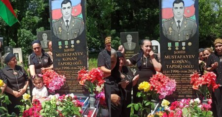 Qəbələdə qəhrəman zabit Kənan Mustafayevin xatirəsi anıldı - FOTO