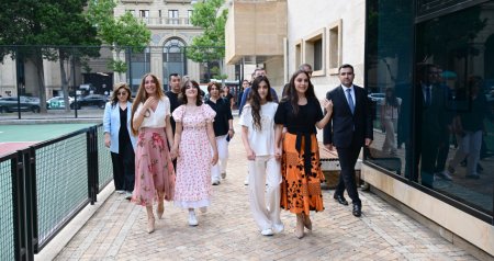 Leyla Əliyeva və Arzu Əliyeva Dənizkənarı Milli Parkda açılış və təqdimat mərasimlərində - FOTO