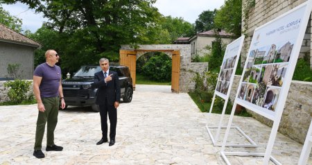 İlham Əliyev "Yasəmən" hotelinin yeni korpusları ilə tanış oldu - FOTO