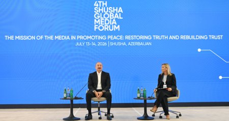 Prezident İlham Əliyev IV Şuşa Qlobal Media Forumunun açılışında iştirak edib - YENİLƏNİB - FOTO/VİDEO