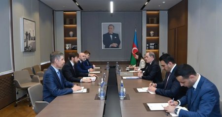 Ceyhun Bayramov Putinin köməkçisini qəbul etdi - FOTO