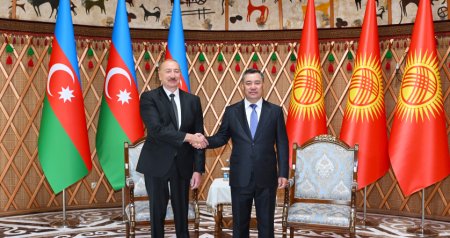 Azərbaycan və Qırğızıstan prezidentləri təltif olundu