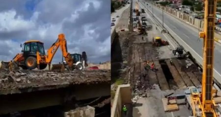 Qobustanda körpü 38 günə yenidən inşa edildi - VİDEO