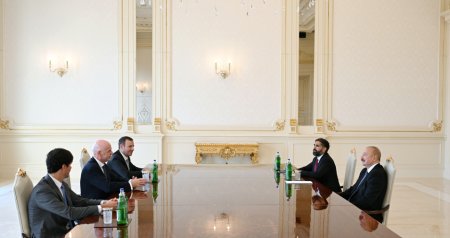 İlham Əliyev FIFA-nın prezidentini qəbul etdi &ndash; FOTO/VİDEO