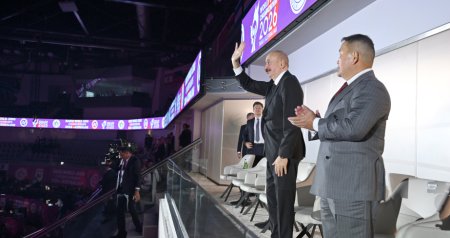 Prezident cüdo üzrə dünya çempionatının açılışında - YENİLƏNİB/FOTO