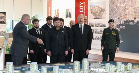 İlham Əliyev və Ramzan Kadırov &ldquo;Bakı Ağ Şəhər&rdquo;də - FOTO/VİDEO