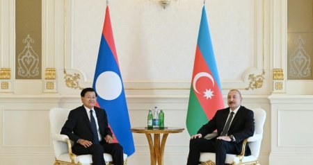 İlham Əliyev və Laos Prezidenti arasında təkbətək görüş &ndash; FOTO/VİDEO