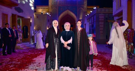Leyla Əliyeva Özbəkistan və Türkiyənin birinci xanımları ilə &ldquo;Əbədi şəhər&rdquo; kompleksində - FOTO