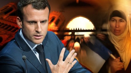 Fransada müsəlmanlar Makrona etiraz edir