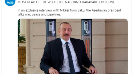 İlham Əliyevin müsahibəsi həftənin ən çox oxunan yazısı oldu