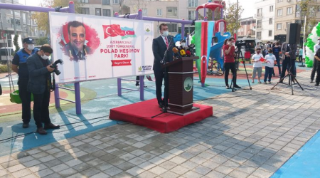 Türkiyədə Polad Həşimov adına park açıldı