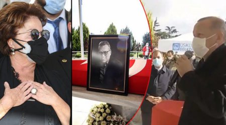 Ərdoğan Məsud Yılmazın vida mərasimində iştirak edib