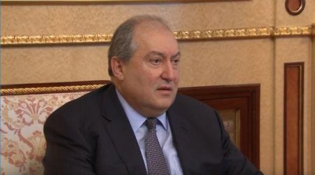 Ermənistan prezidenti məğlubiyyətlərini etiraf edir