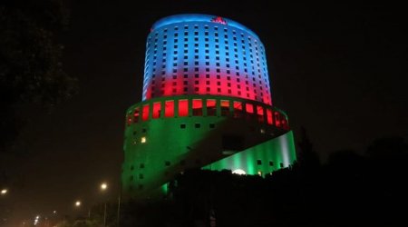 İordaniyadakı otel Azərbaycan bayrağına büründü