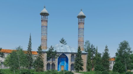 Ağdam məscidində azan verildi - VİDEO