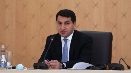 “Fransa Senatının qətnaməsi kağız parçasından başqa bir şey deyil”- Hikmət Hacıyev