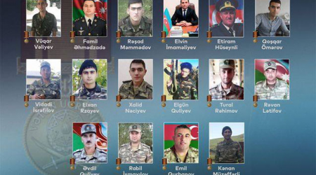 Prezidentin təltif etdiyi şəhid müəllimlər - FOTO