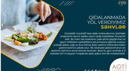 Qidalanmada yol verdiyimiz səhvlər