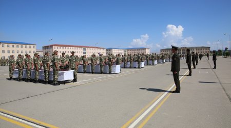 Naxçıvan Qarnizonu Qoşunlarında toplantı - VİDEO 