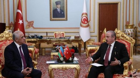 Əli Əsədov Mustafa Şentopla görüşdü - FOTO