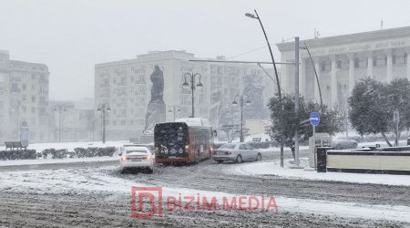 Bakıda 6 dərəcə şaxta var - Faktiki HAVA