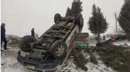 CBC televiziyasının avtomobili aşdı - FOTO