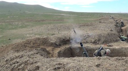 MN-dən döyüş təlim məşqləri ilə bağlı görüntülər - VİDEO