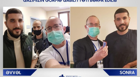 Qaziyə göz bəbəyi köçürüldü
