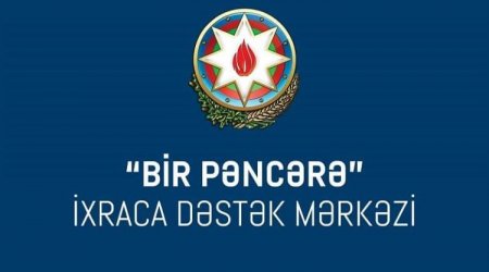 “Bir Pəncərə” vasitəsilə həyata keçirilən ixrac dəyərinin məbləği açıqlandı