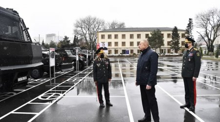 Azad olunan ərazilərdə komendant postları qurulur - Prezident baxış keçirdi