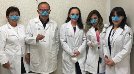 Alimlər koronavirusu məhv edən yeni maska hazırladı - Rahat yeyə biləcəksiniz - FOTOLAR 