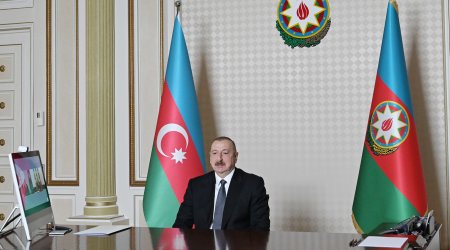 Prezident ÜST rəhbəri ilə videokonfrans formatında görüşdü