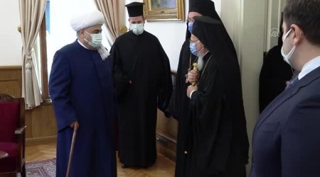 Allahşükür Paşazadənin İstanbul Patriarxı ilə görüşündən DETALLAR - FOTO+VİDEO