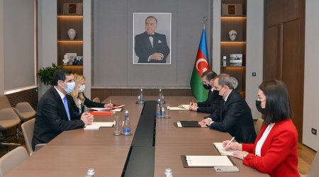 Ceyhun Bayramov Türkiyə səfiri ilə vida görüşü keçirdi - FOTO