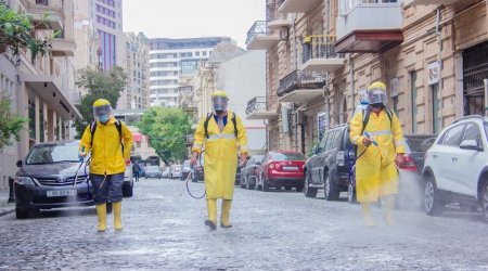 Sabah Bakı küçələri yenidən dezinfeksiya ediləcək 