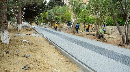 Bakıda Polad Həşimovun adına salınan parkdan FOTOLAR