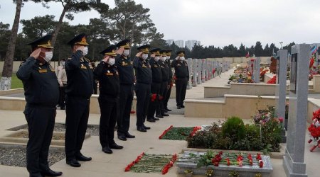 Milli Qəhrəman İlqar Mirzəyevin məzarı ziyarət edildi - FOTO