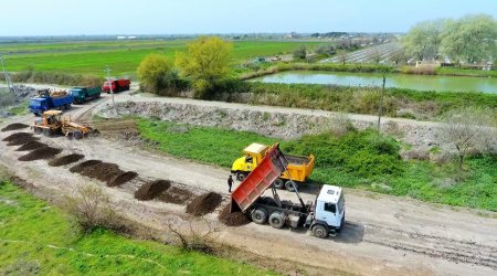 Bu kəndlərin sakinlərinə xoş xəbər: yol yenidən qurulur - FOTO