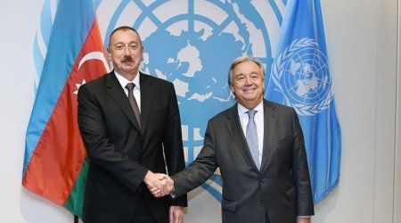 BMT-nin Baş katibindən İlham Əliyevə: \